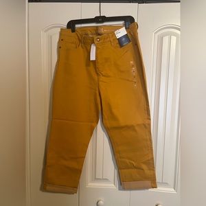 Stretch crop colored denim. Women’s plus size